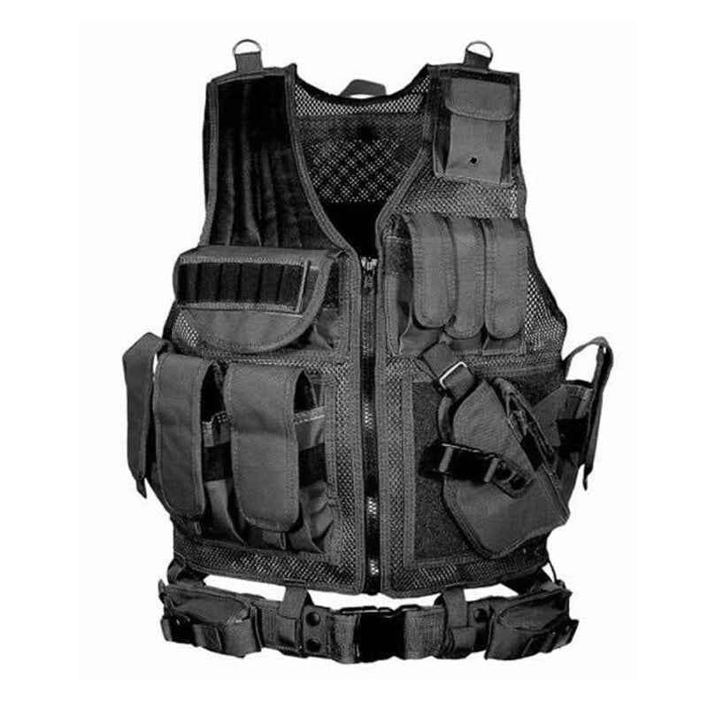 Adjustable Tactical Utility Vest with Storage Pouches