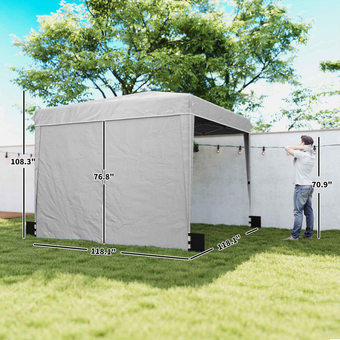 Up Canopy Tent With Sidewalls