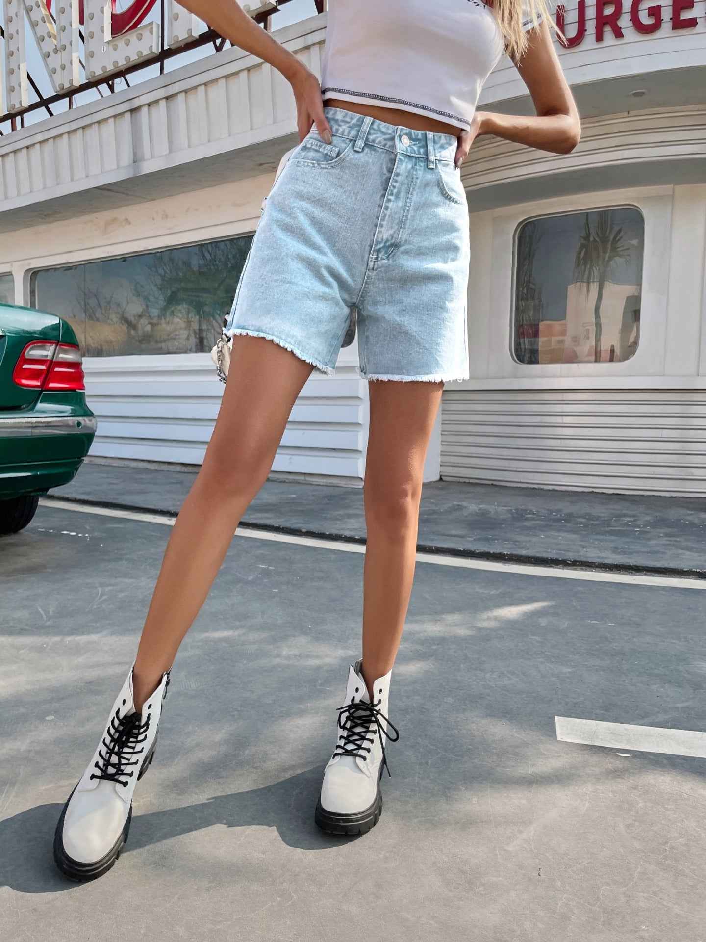 High Waist Loose Casual Women&
