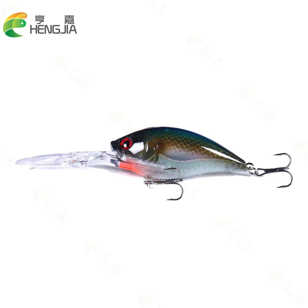 125mm 20.5g Minnow Crankbait Fishing Lure – Hard Bait Wobbler for Bass, Pike & Freshwater Trolling