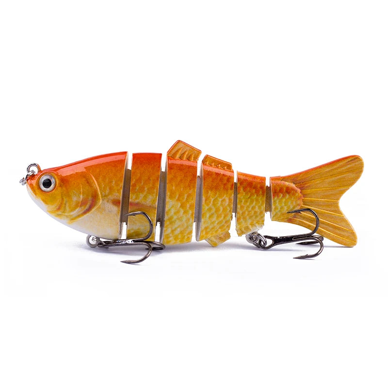 Multi-Jointed Swimbait Crankbait Lure – 10cm 16.5g, Sinking, 6-Segment Hard Bait for Pike, Bass & Trout