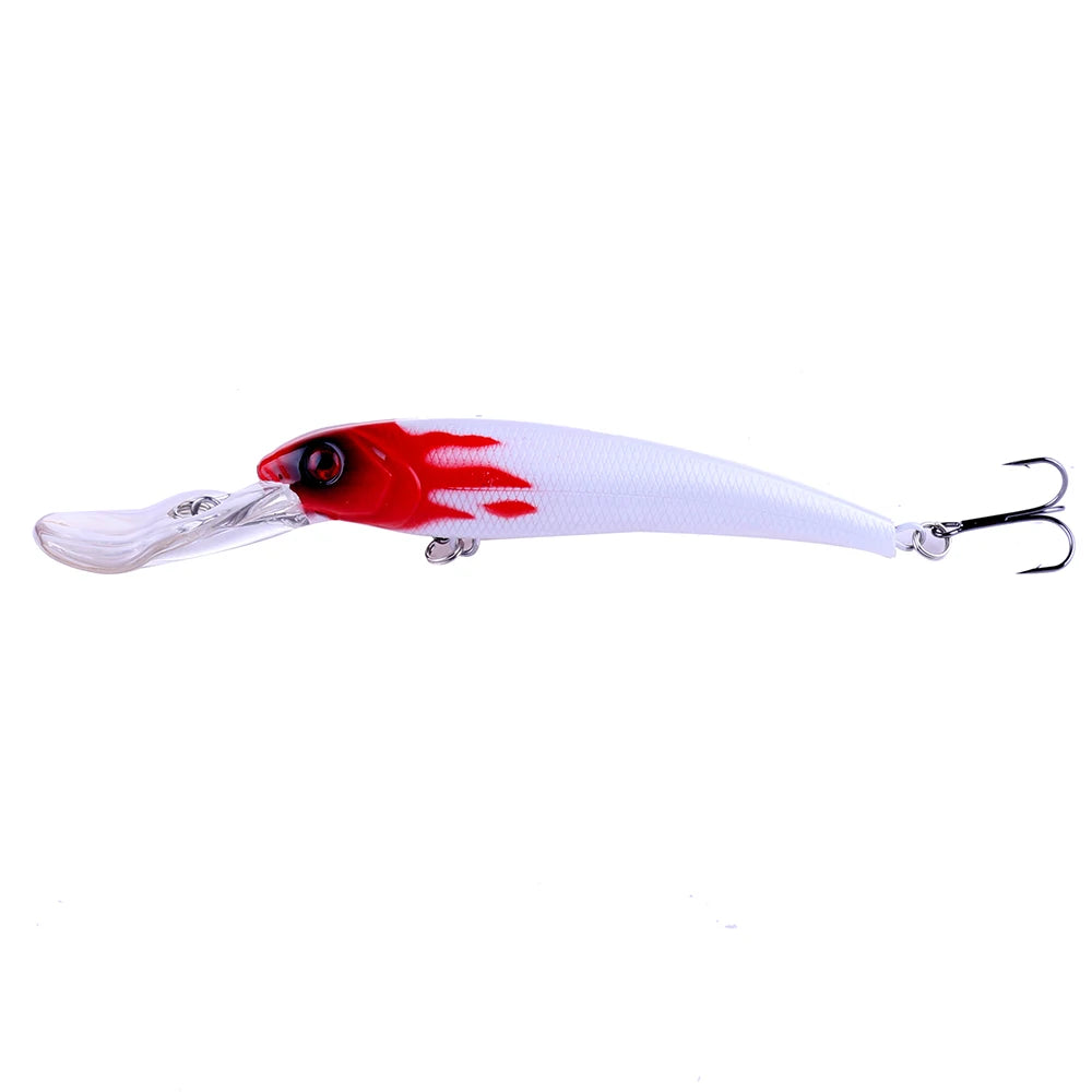 165mm 28g Deep Diving Minnow Fishing Lure – Hard Bait Wobbler for Bass, Pike & Sea Fishing