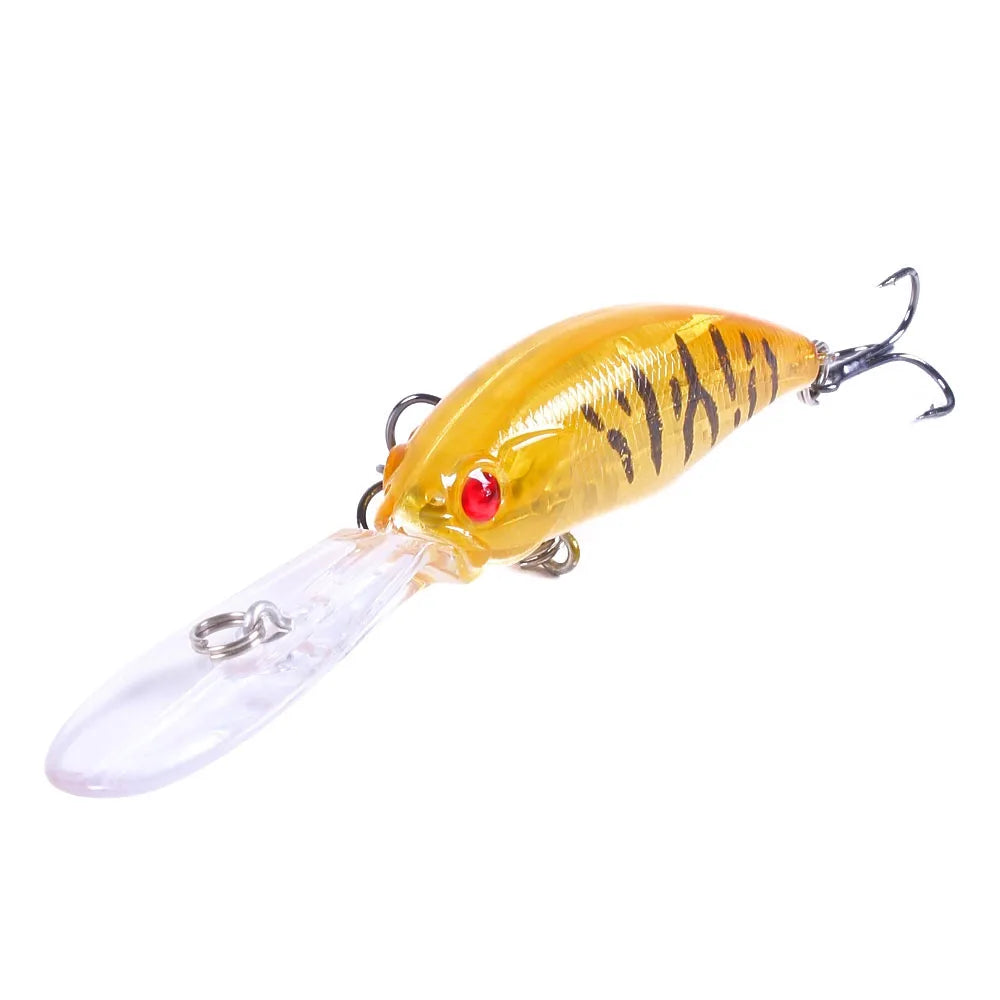 100mm 7g Minnow Fishing Lure – Hard Bait Crankbait Wobbler for Carp, Pike & Freshwater Trolling