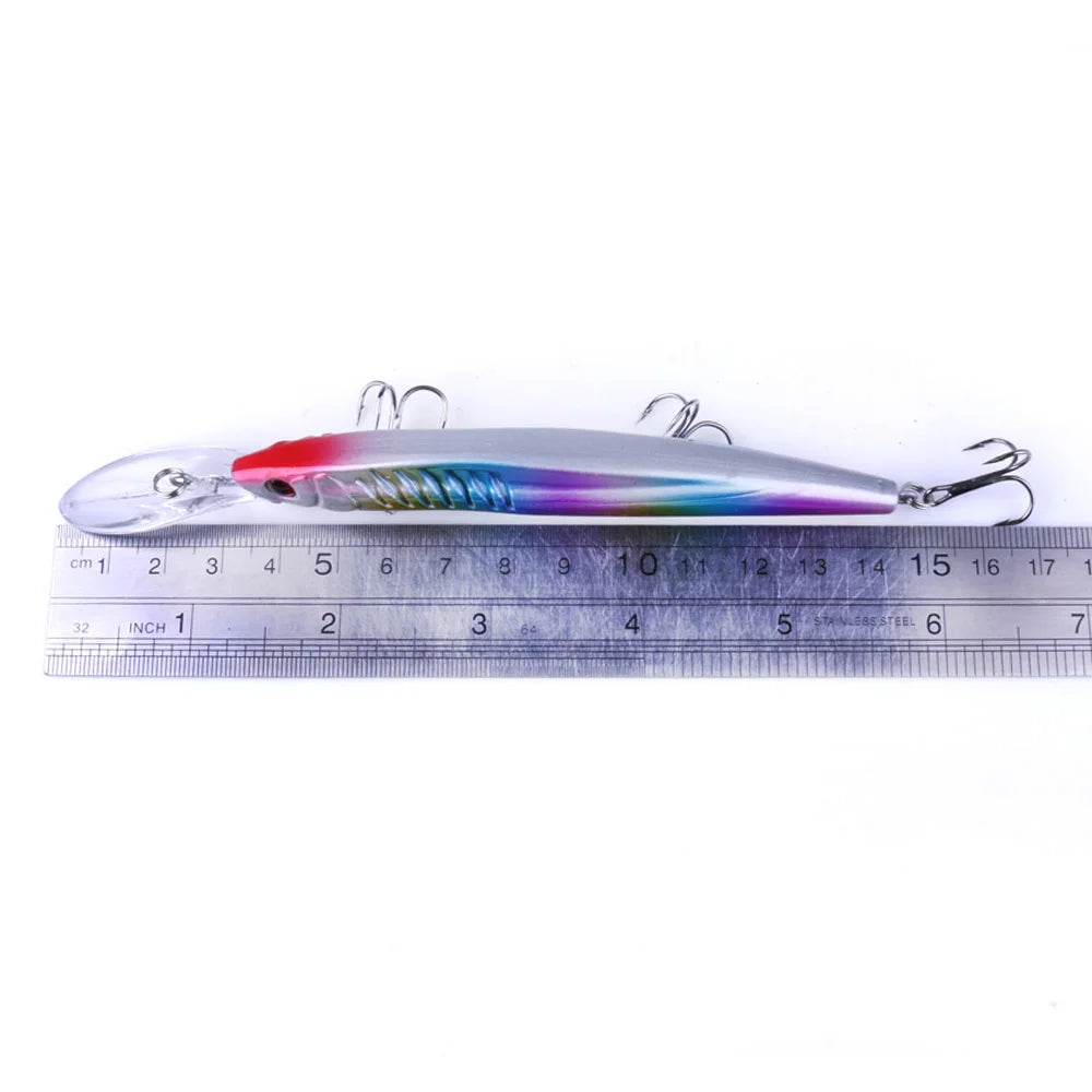 14.5cm 12g Fishing Lure Minnow Wobblers Hard Bait For Freshwater Bass Carp Pike Tackle Isca Pesca Artificial Bait