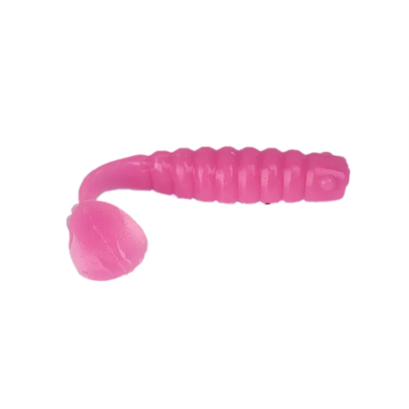 1 OUTKIT 10Pcs/lot Wobblers Mini Fishing Soft Lures Rubber Soft Baits 4cm/5cm Soft Worm Artificial Baits Bass Silicone Fish