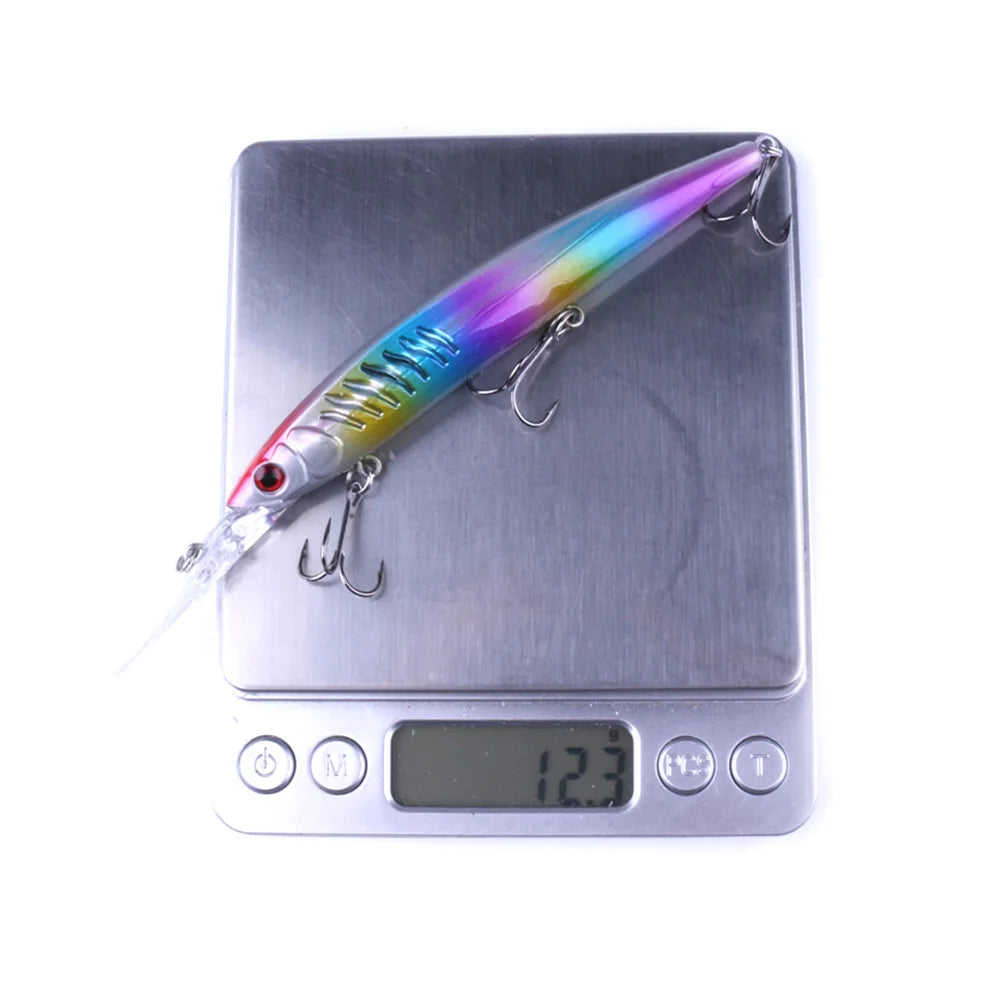 14.5cm 12g Fishing Lure Minnow Wobblers Hard Bait For Freshwater Bass Carp Pike Tackle Isca Pesca Artificial Bait