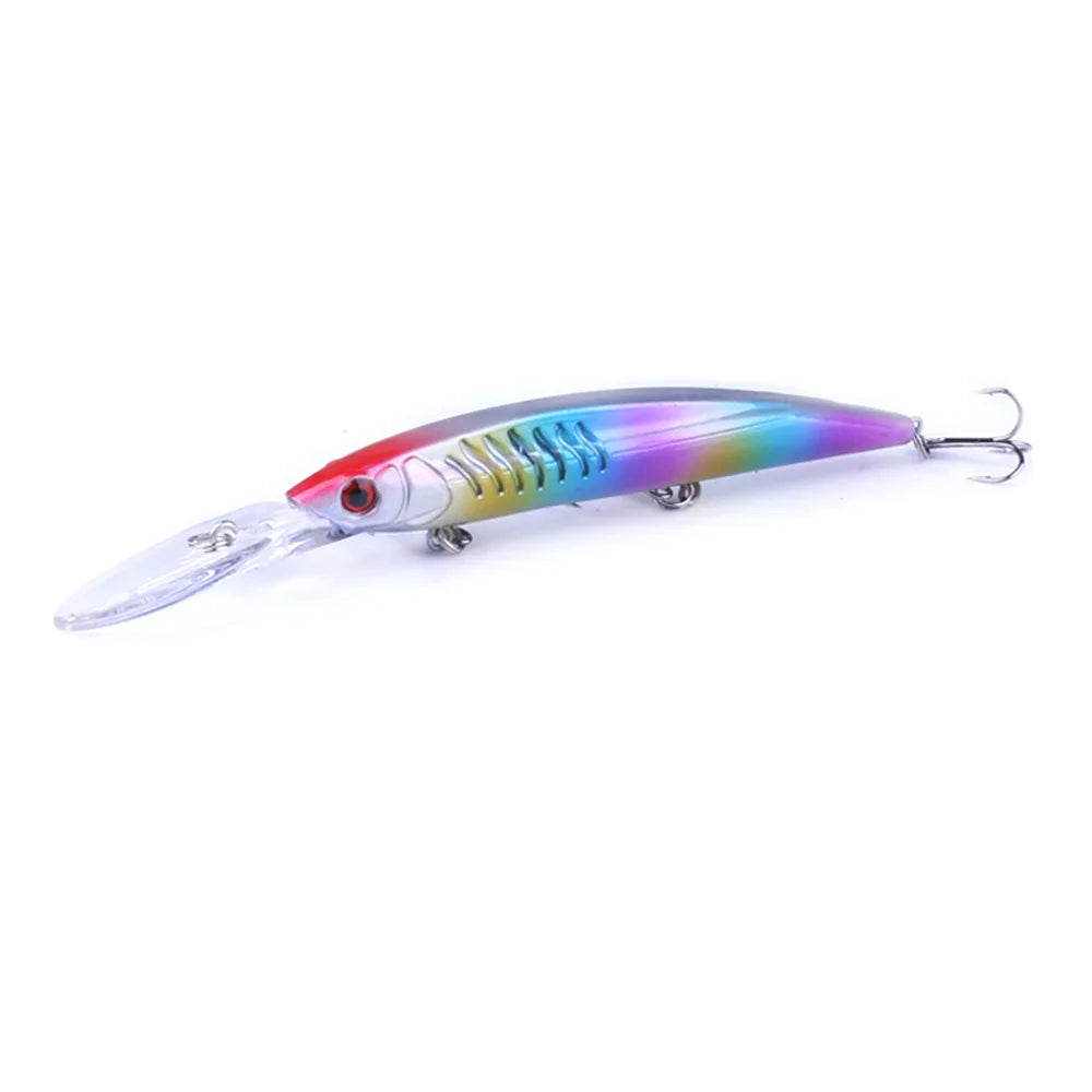 145mm 12g Deep Diving Minnow Fishing Lure – Hard Bait Wobbler for Bass, Carp & Pike