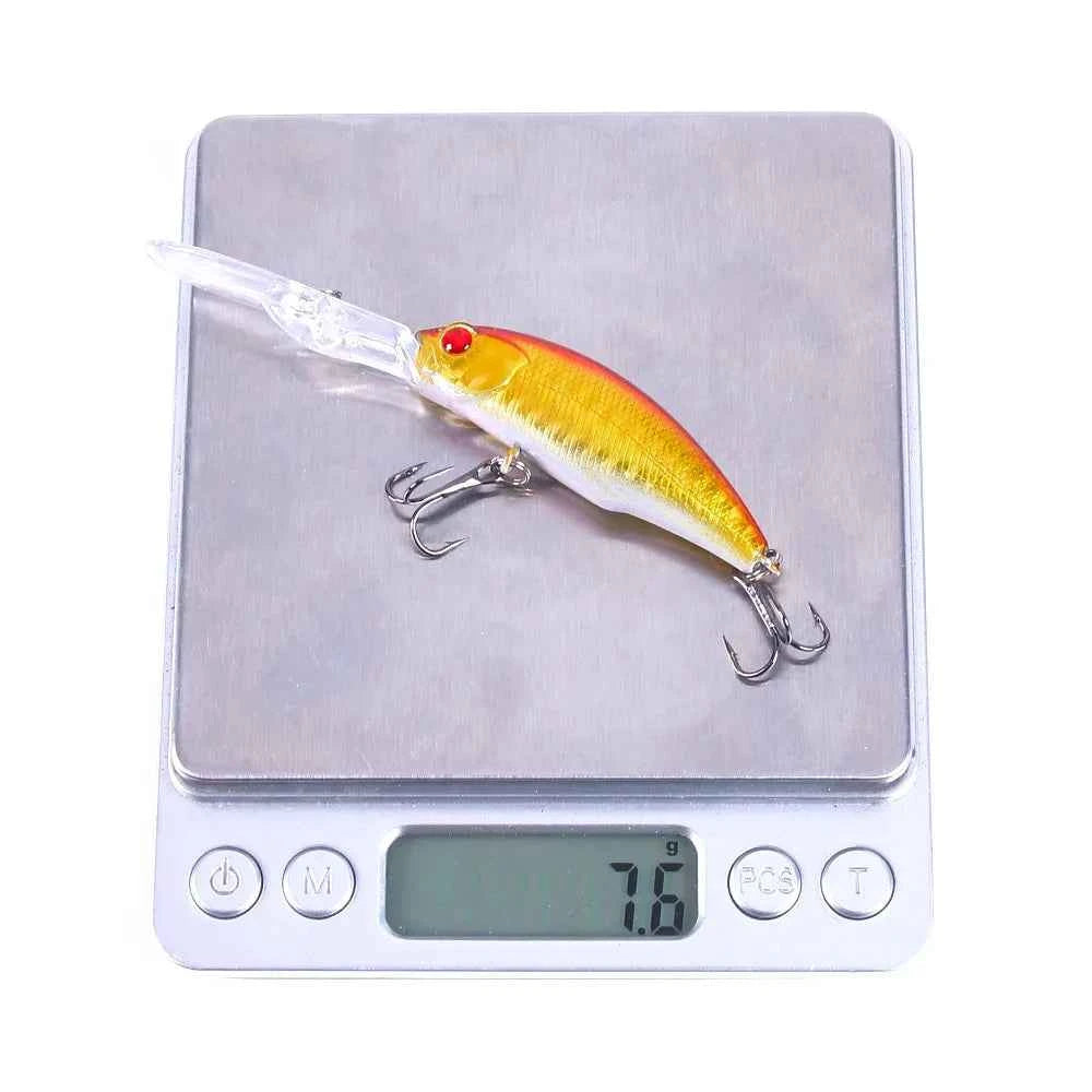 100mm 7g Minnow Fishing Lure – Hard Bait Crankbait Wobbler for Carp, Pike & Freshwater Trolling