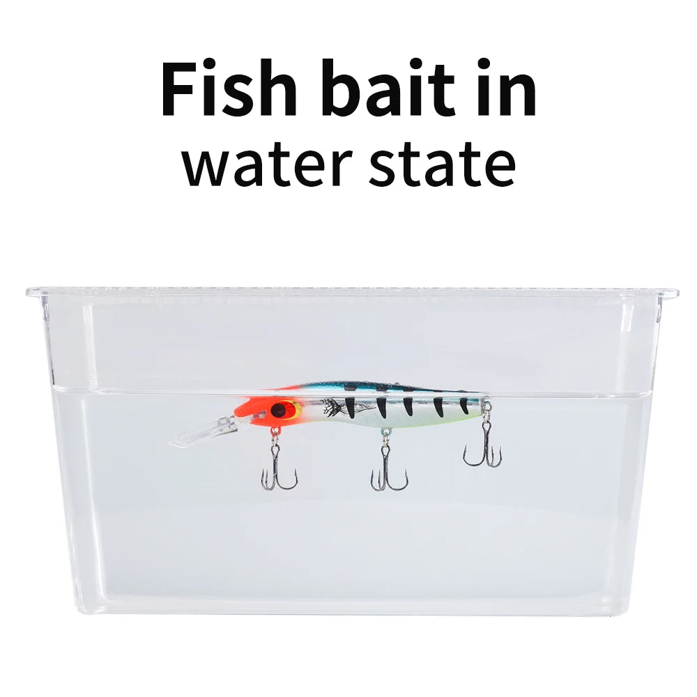 10pcs/set 162mm/23g Floating Water Big Hard Artificial Lure Bait Minnow with Three Treble Hooks for Bass Trout Pike Fishing