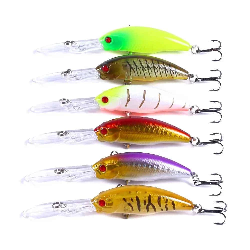 100mm 7g Minnow Fishing Lure – Hard Bait Crankbait Wobbler for Carp, Pike & Freshwater Trolling