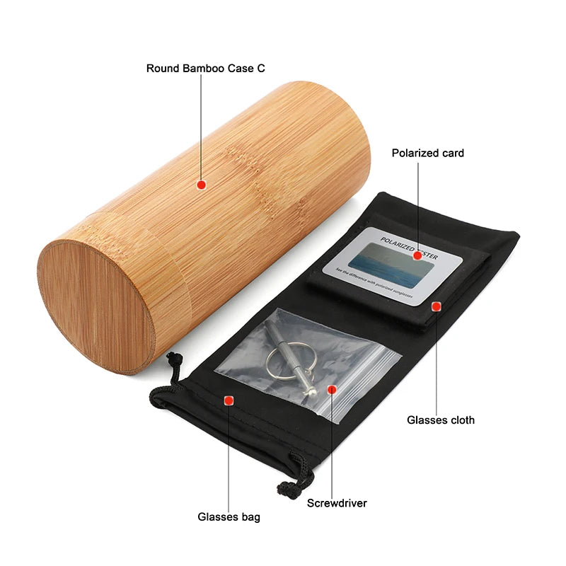 AN SWALLOW QB3040 Handmade Zebrawood Sunglasses – TAC Polarized Mirror Gradient, UV400, Spring Hinges, Unisex