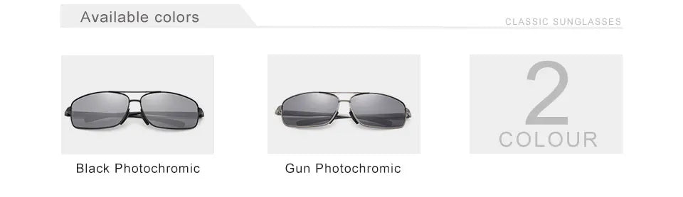 KINGSEVEN Photochromic Polarized Sunglasses for Men – UV400 Day & Night Driving