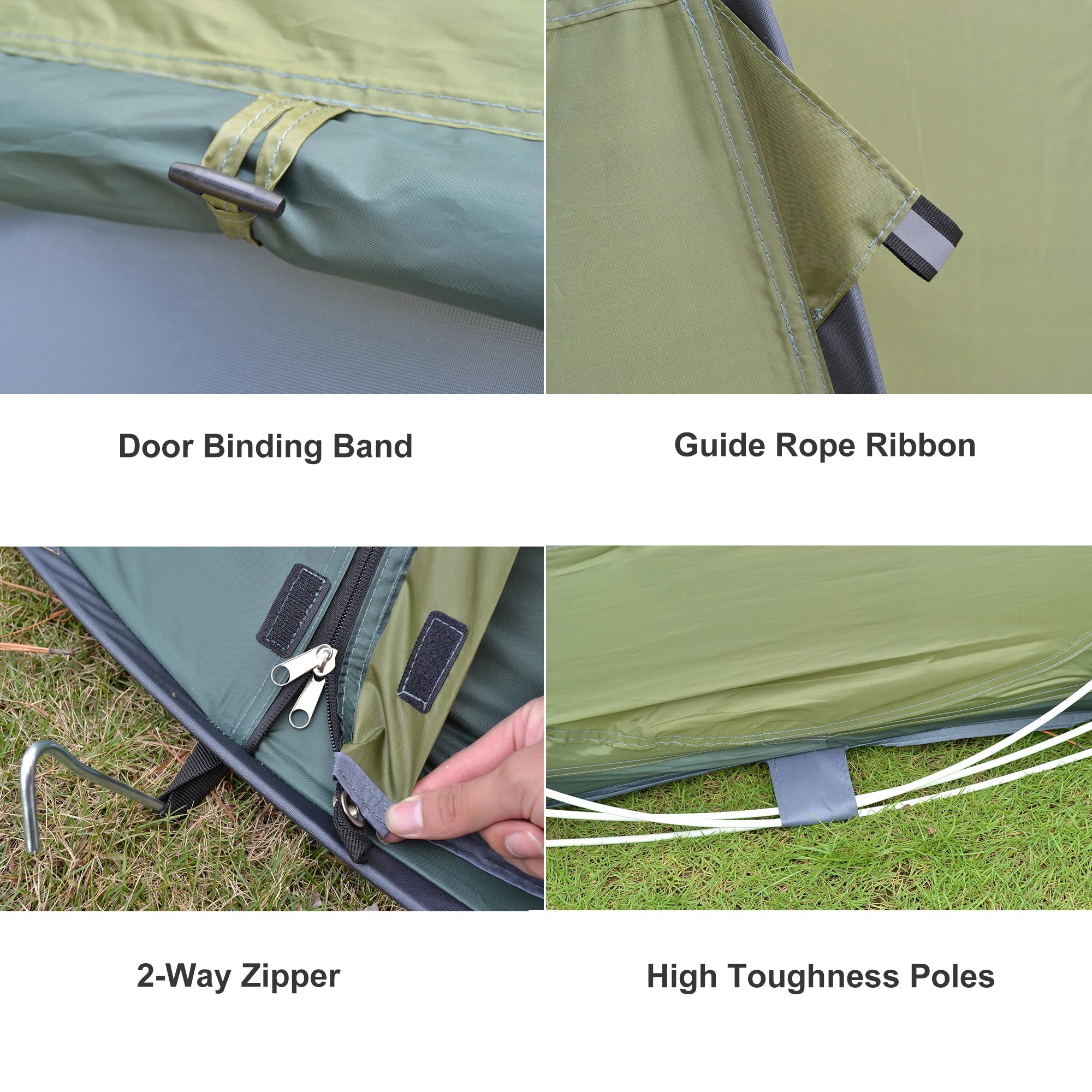 Desert & Fox 3-4 Person Automatic Pop-Up Tent – 4-Season Waterproof Camping Tent