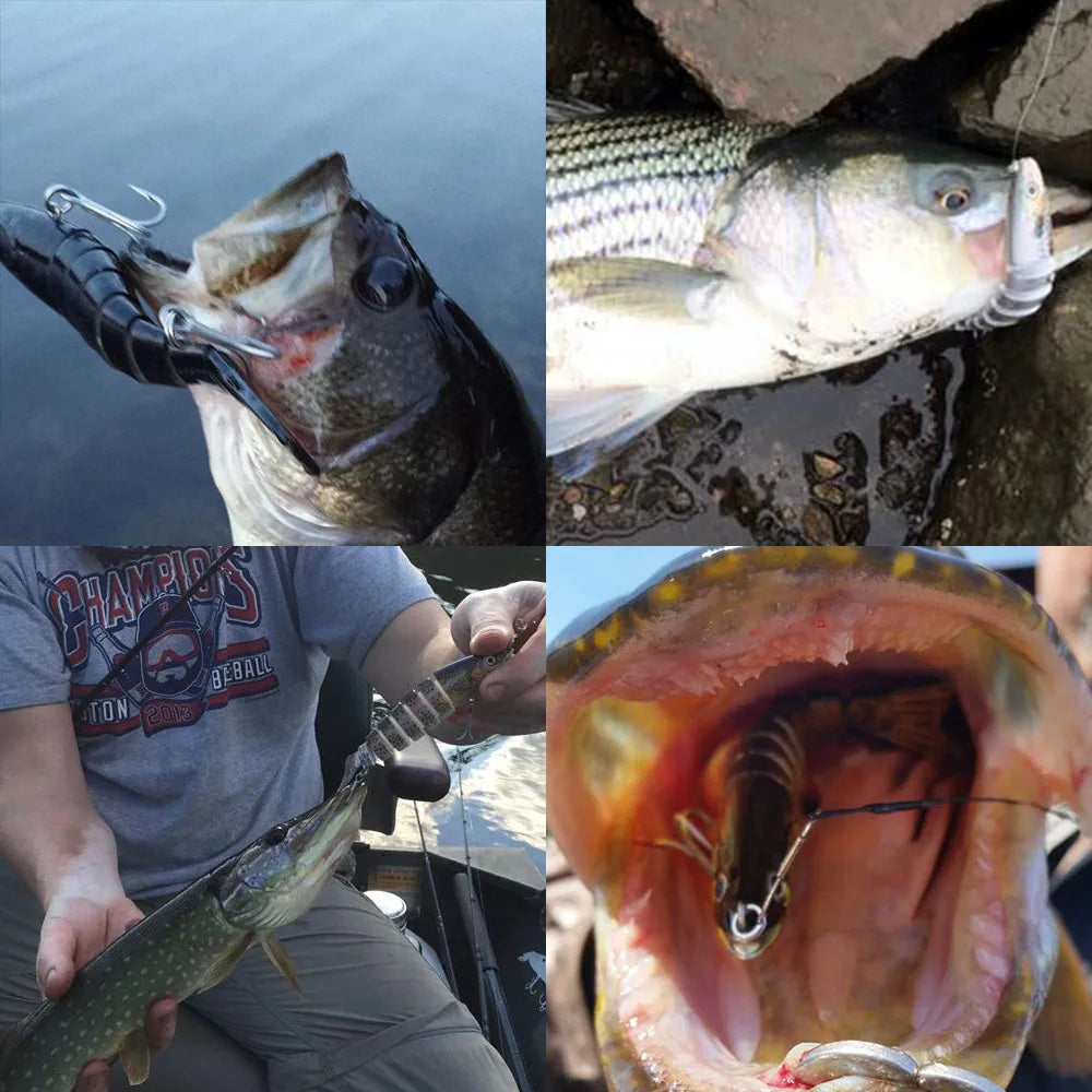 VTAVTA Jointed Swimbait Crankbait – Sinking Wobbler, 6/7/8-Segment, 10–14cm, 60+ Colors