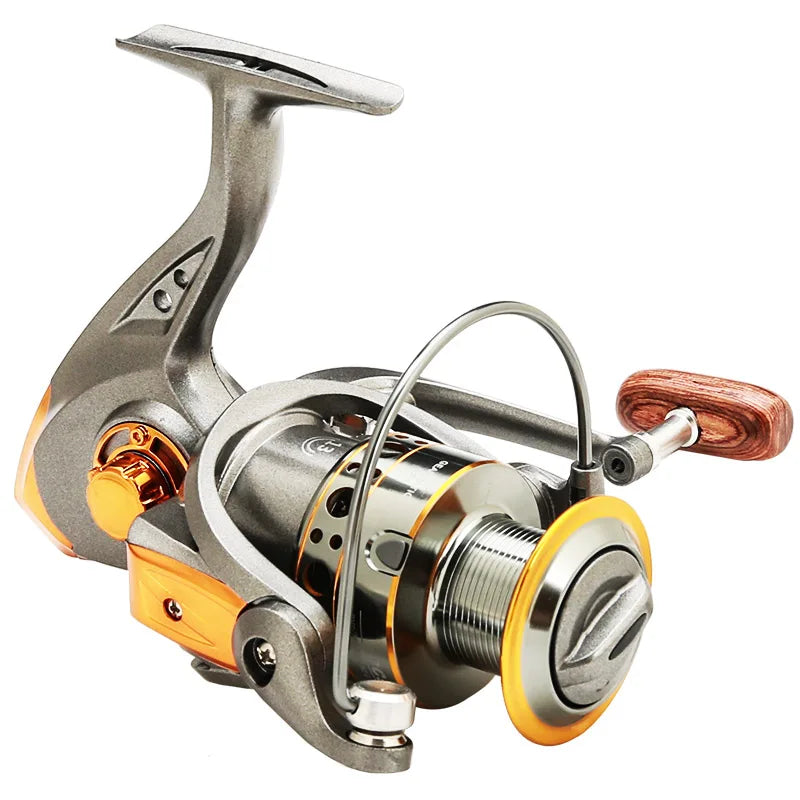 15KG Aluminium Full Metal Body Spinning fishing reel with double anti-reverse system and 10 bearings from DAVY.