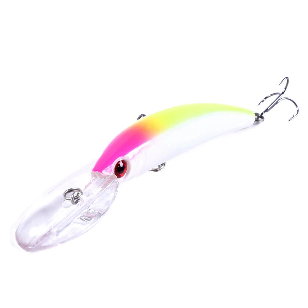 150mm 15g Deep Diving Jerkbait Minnow Fishing Lure – Hard Bait Wobbler with Rattle for Bass & Pike