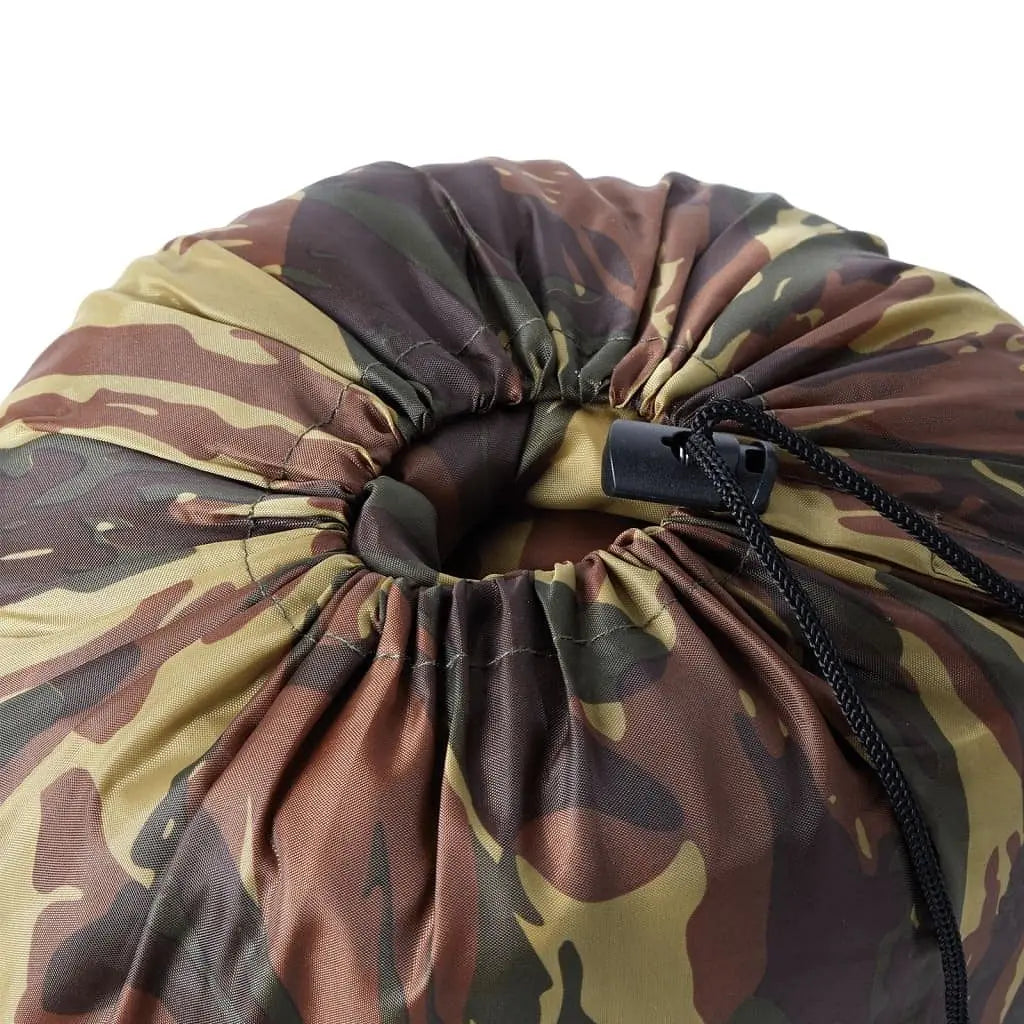 W2B VidaXL Comfortable and Lightweight Winter Sleeping Bag for Adults 3 Seasons Camping with Polyester and Nylon Mummy Style