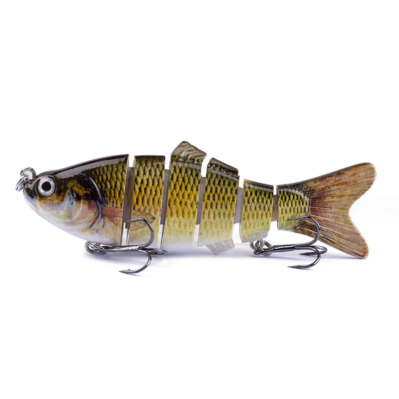 Multi-Jointed Swimbait Crankbait Lure – 10cm 16.5g, Sinking, 6-Segment Hard Bait for Pike, Bass & Trout
