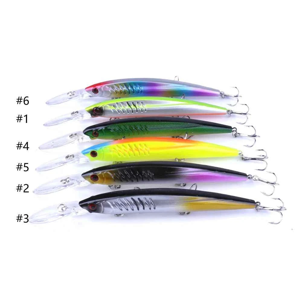 145mm 12g Deep Diving Minnow Fishing Lure – Hard Bait Wobbler for Bass, Carp & Pike