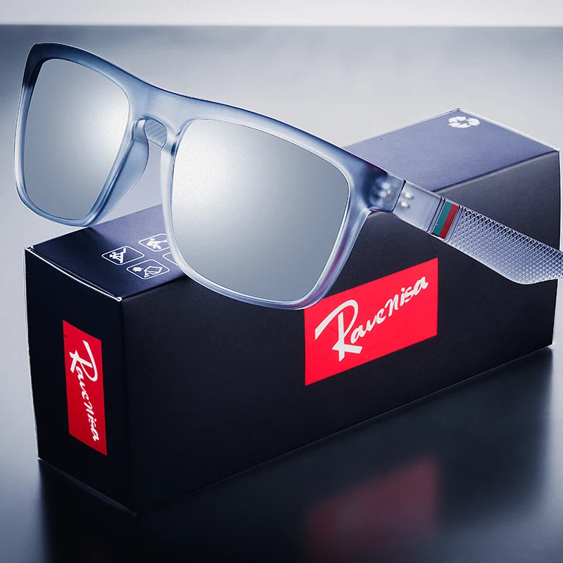 Fashion Square Vintage Polarized Sunglasses Men Women Retro Driving Fishing Sun Glasses UV400 Eyewear