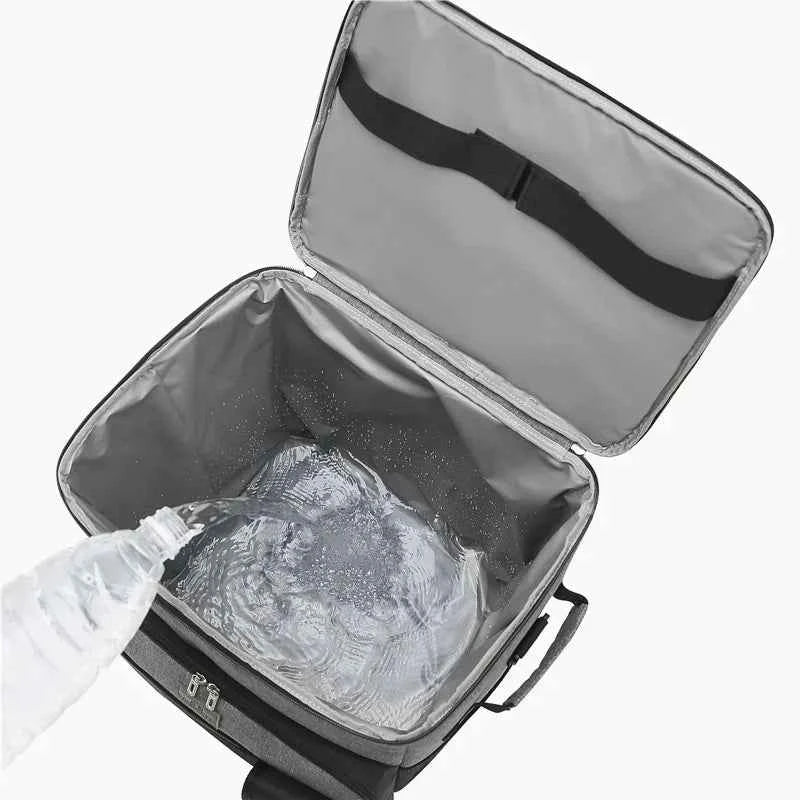 43L Rolling Cooler Bag with Removable Wheels & Handle – Insulated Portable Cooler for Camping, Beach & Travel