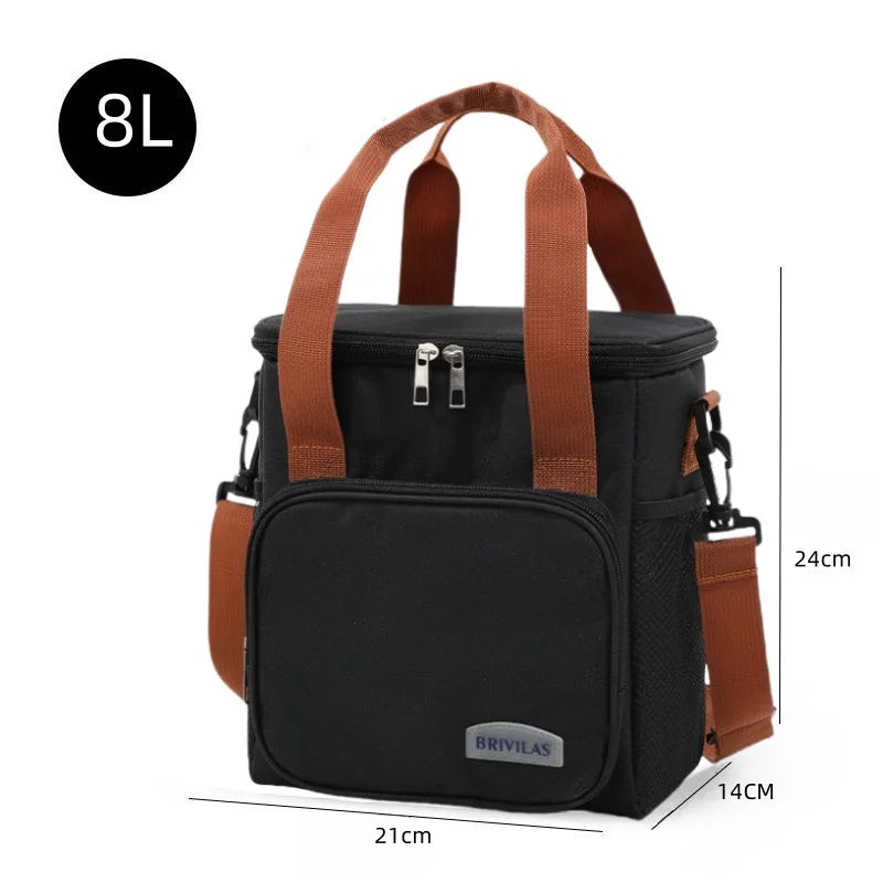 Insulated Thermal Lunch Bag – Waterproof Cooler Bag with Shoulder Strap for Camping, Work & Outdoor Use