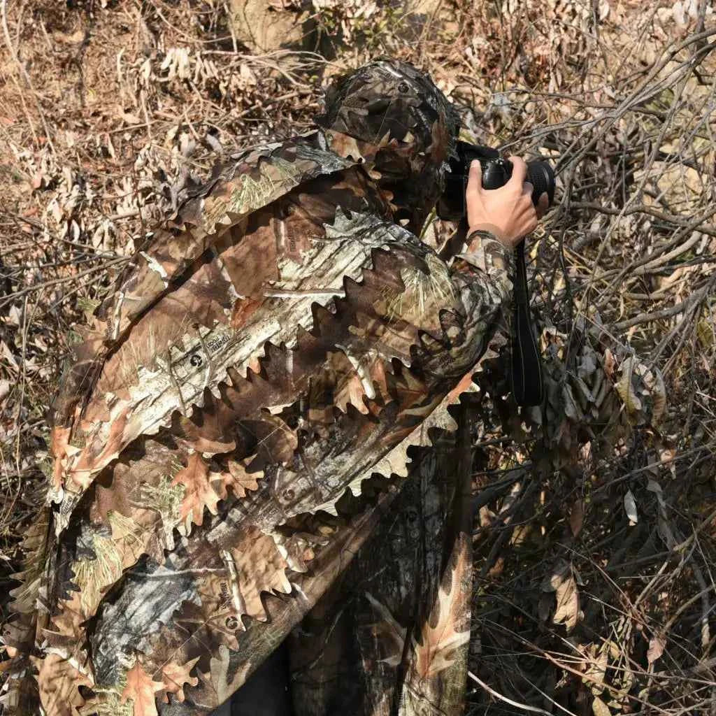 Tactical Hunting Poncho Camouflage Field Jacket – Tree Camo, L & XXL