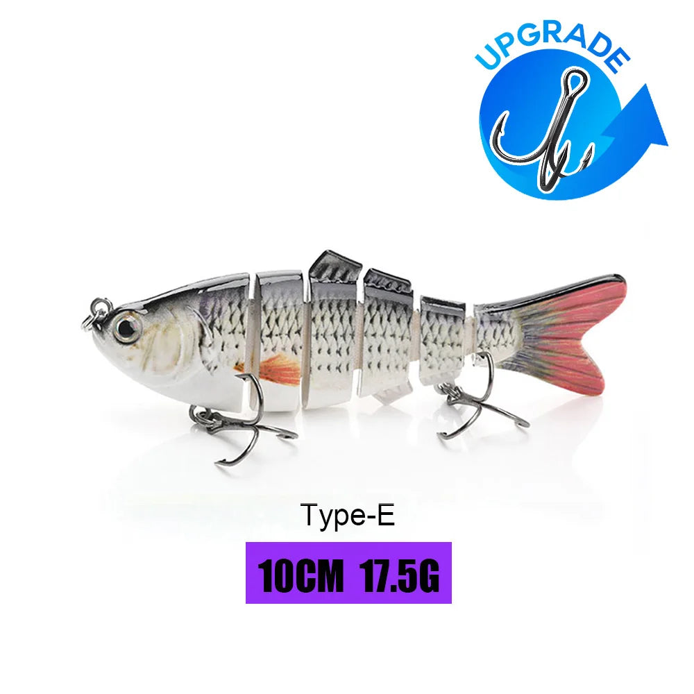 VTAVTA Jointed Swimbait Crankbait – Sinking Wobbler, 6/7/8-Segment, 10–14cm, 60+ Colors