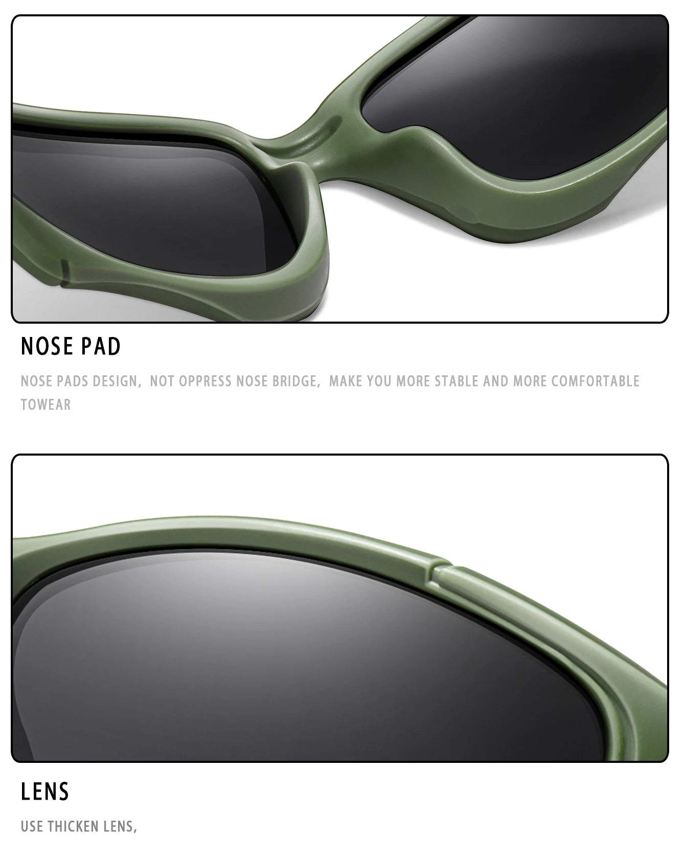 Polarized Fishing Sunglasses for Men Women Classic Camouflage Shades with UV Protection for Outdoor Driving Cycling Hiking