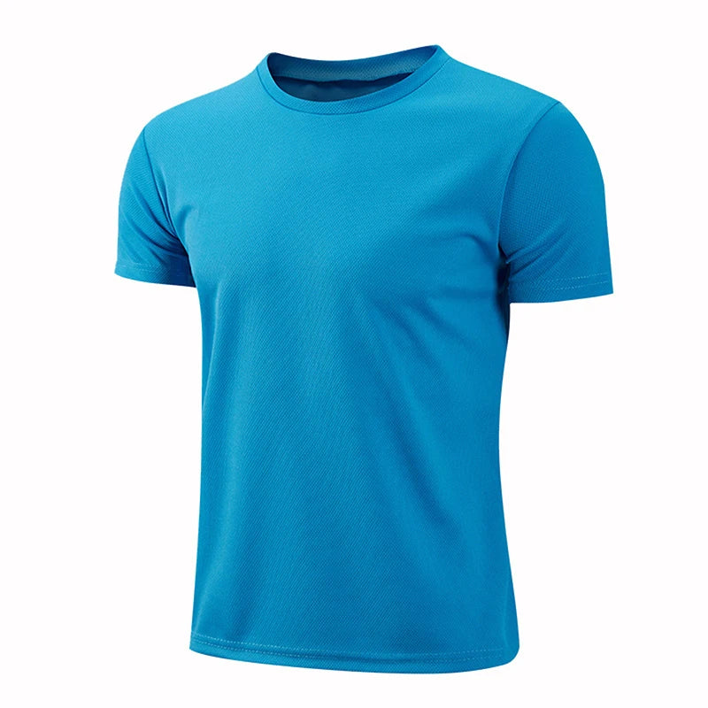 Men Women Short Sleeve Sport T Shirt Gym Jerseys Fitness Shirt Trainer Running T-Shirt Breathable