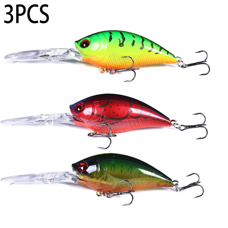 125mm 20.5g Crankbait Fishing Lure – Hard Bait Wobbler for Pike, Carp & Bass