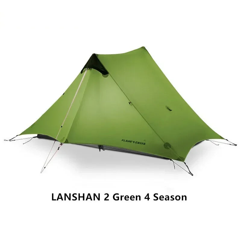 Ultralight 2-Person Backpacking Tent – Double-Wall | 3 & 4 Season | 5000mm | YKK | 43oz Trail Weight