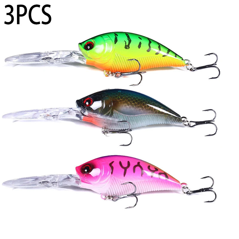 125mm 20.5g Crankbait Fishing Lure – Hard Bait Wobbler for Pike, Carp & Bass