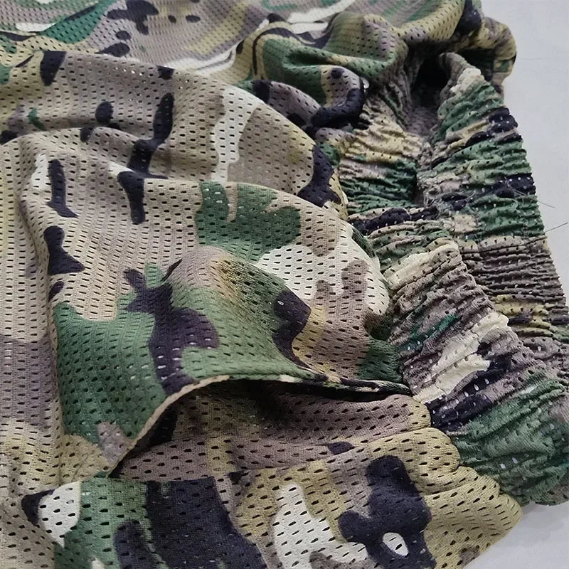 Mesh Ghillie Suit – Breathable Camo Hoodie & Pants Set for Hunting, Fishing & Tactical Use