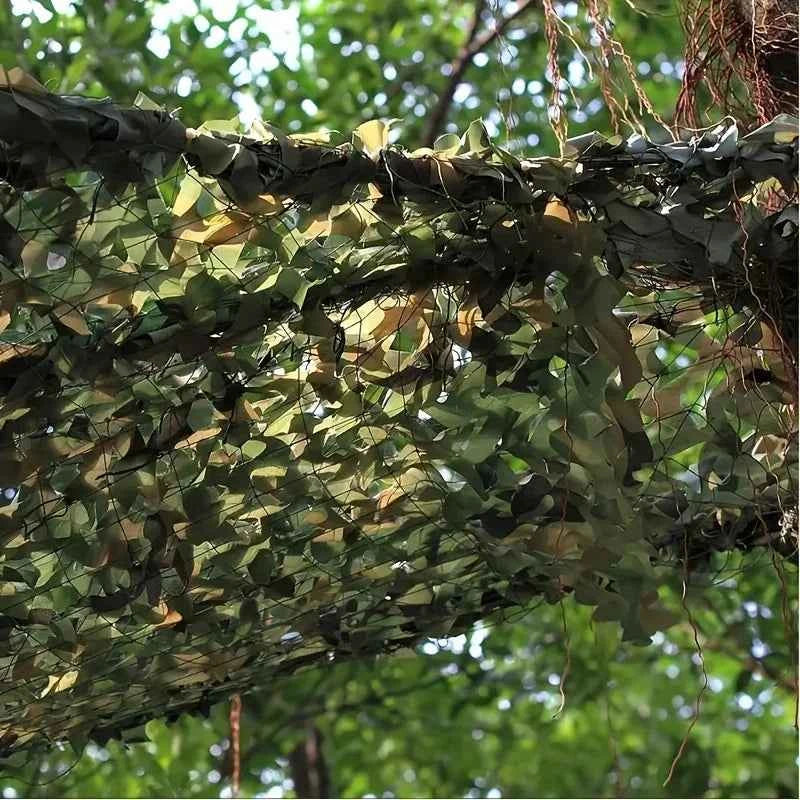Woodland Camo Netting – Hunting Camouflage Net & Sunshade Mesh for Blinds, Camping & Car Covers