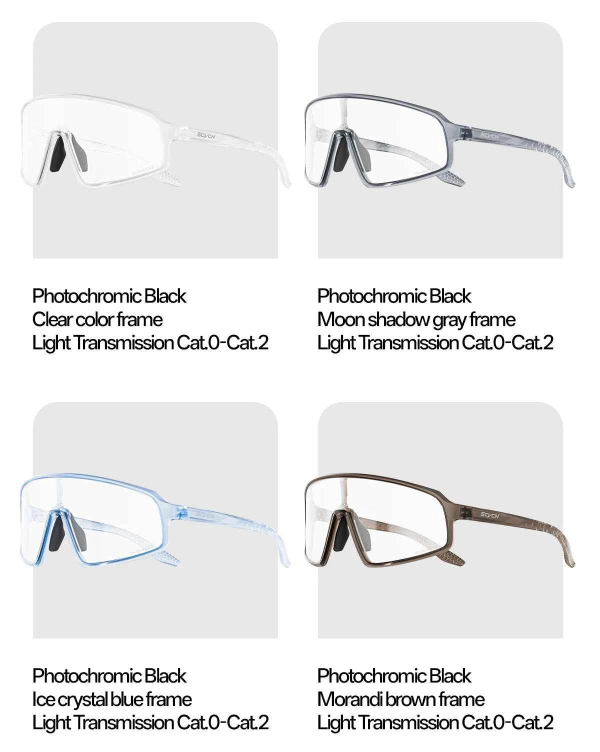 SCVCN Photochromic Sunglasses for Men Glasses Cycling Eyewear UV400 Sports MTB Outdoor Goggles Bicycle Women Sunglasses 2026