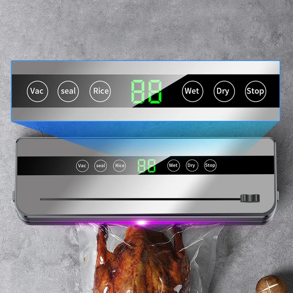 Mi Electric Vacuum Sealer Machine Dry/Wet Food Packaging Vacuum Sealing Bags Food Storage Vacuum Packaging Machine for Kitchen
