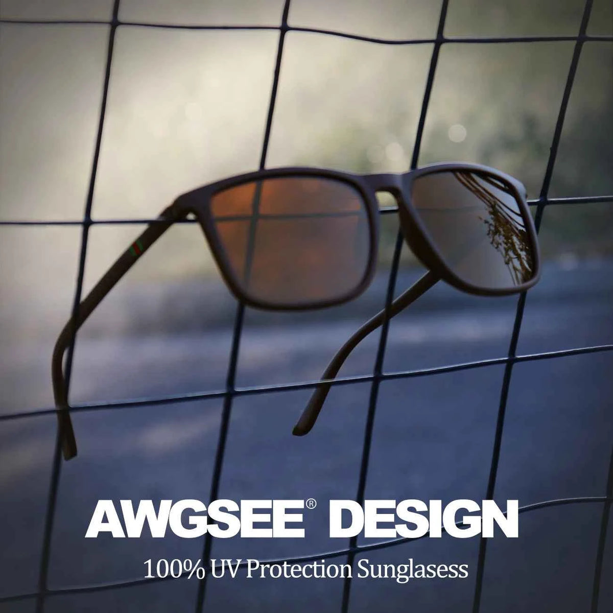 Classic Square Polarized Sunglasses – UV400 Lightweight Shades for Driving, Fishing & Travel