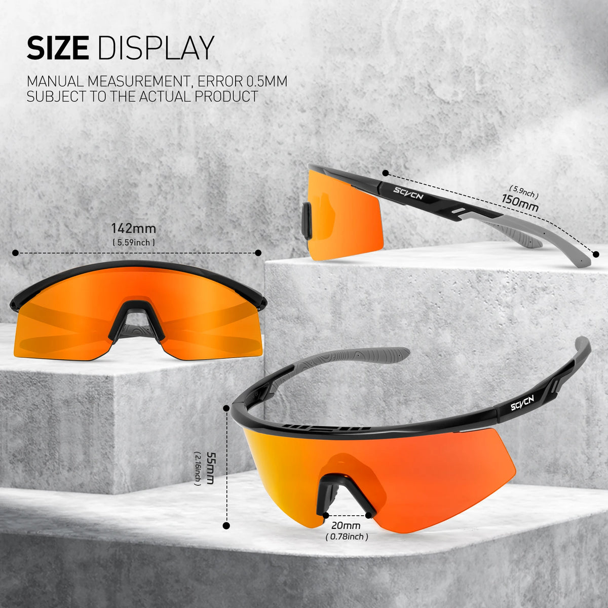 UV400 Polarized Cycling Sunglasses – MTB Riding, Fishing & Outdoor Eyewear