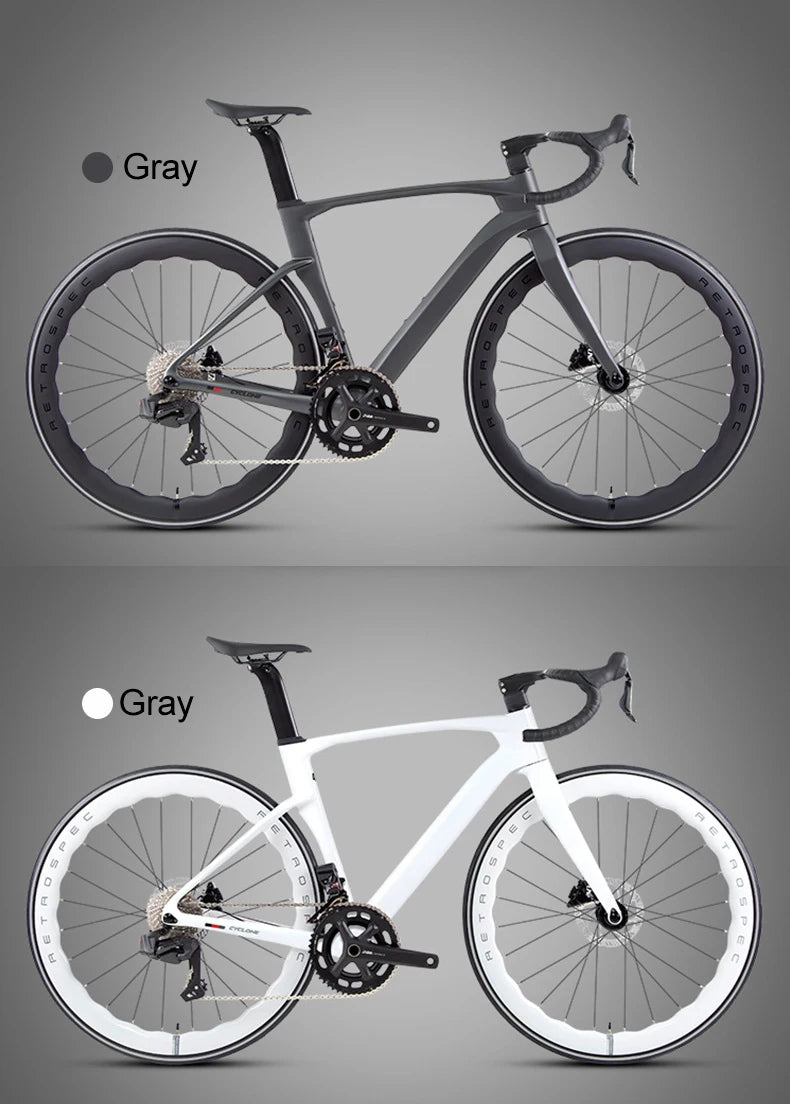 Twitter Full Carbon Road Bike Wireless Electronic Shifting WheelTop EDS TX 2X12 Speed Hydraulic Disc Brake Adult Men&