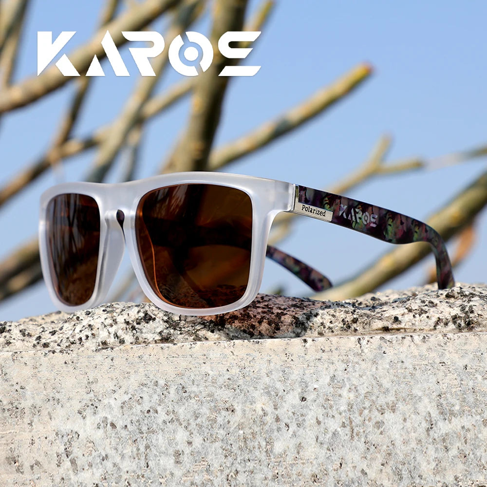 KAROS YZ2024 Polarized Square Sunglasses – UV400 Unisex, Outdoor Sport