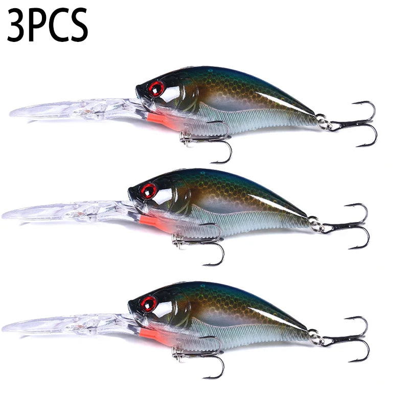 125mm 20.5g Crankbait Fishing Lure – Hard Bait Wobbler for Pike, Carp & Bass