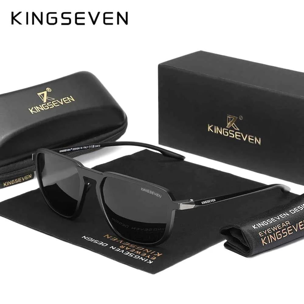 KINGSEVEN 9205 Vintage Polarized Sunglasses – TR-90 Frame, UV400, Unisex