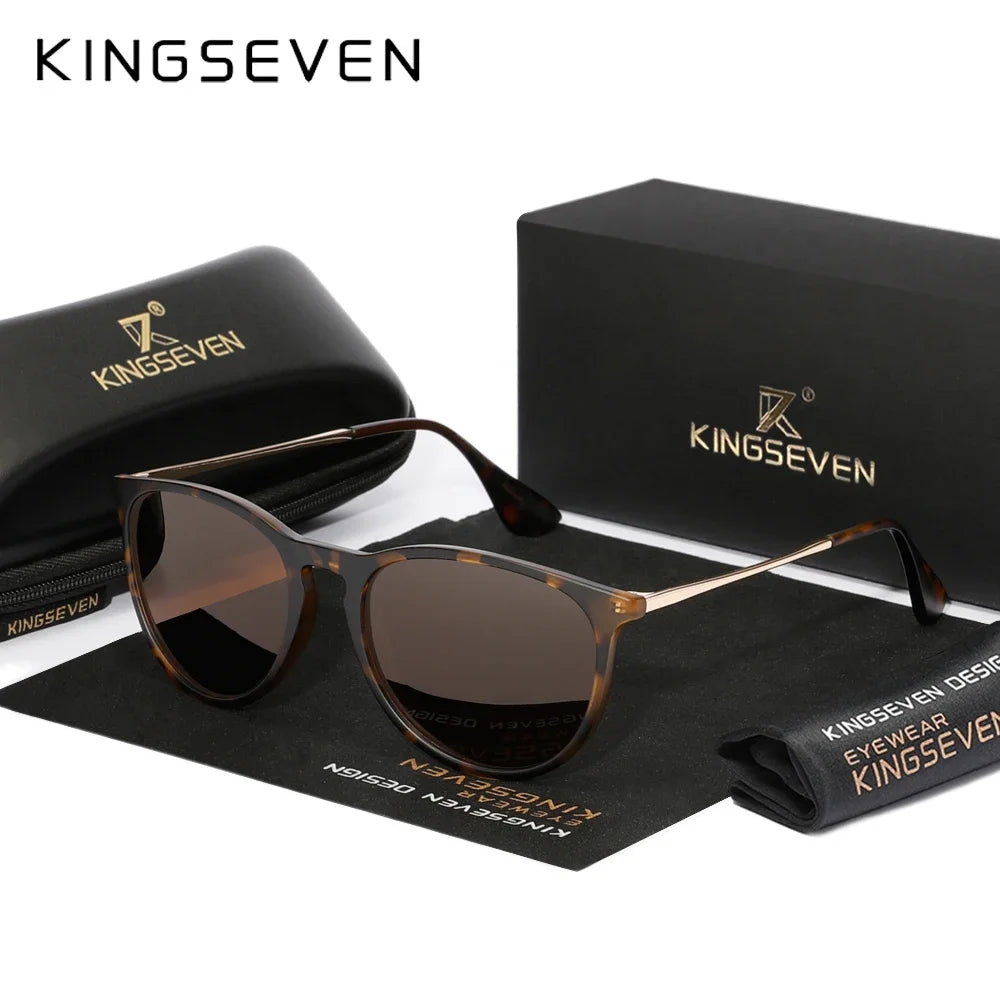 KINGSEVEN S28 Cat Eye Sunglasses – Plastic Frame, UV400, Women