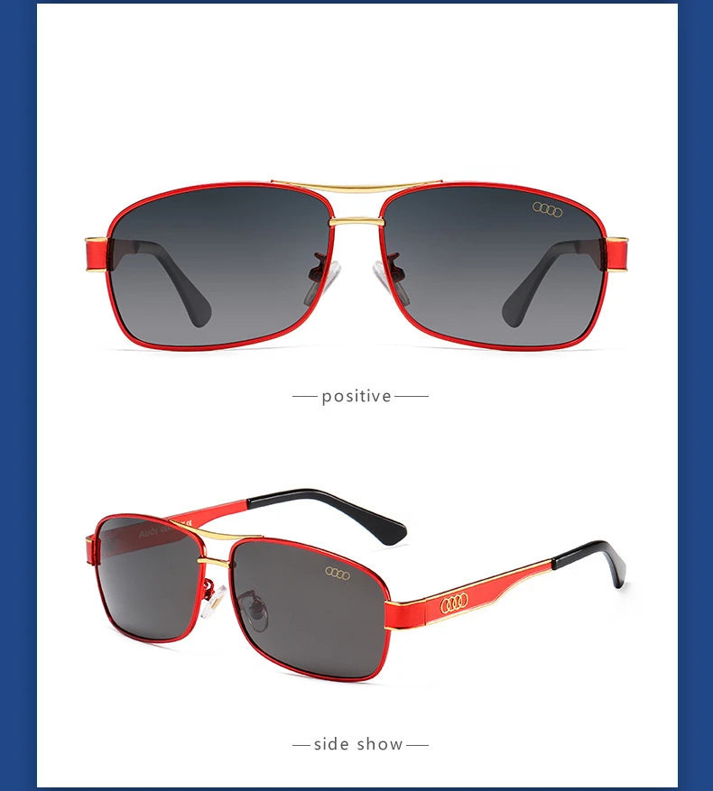 Audi Polarized Sunglasses – UV400 TAC Lens Anti-Glare Alloy Frame for Driving, Cycling & Outdoor