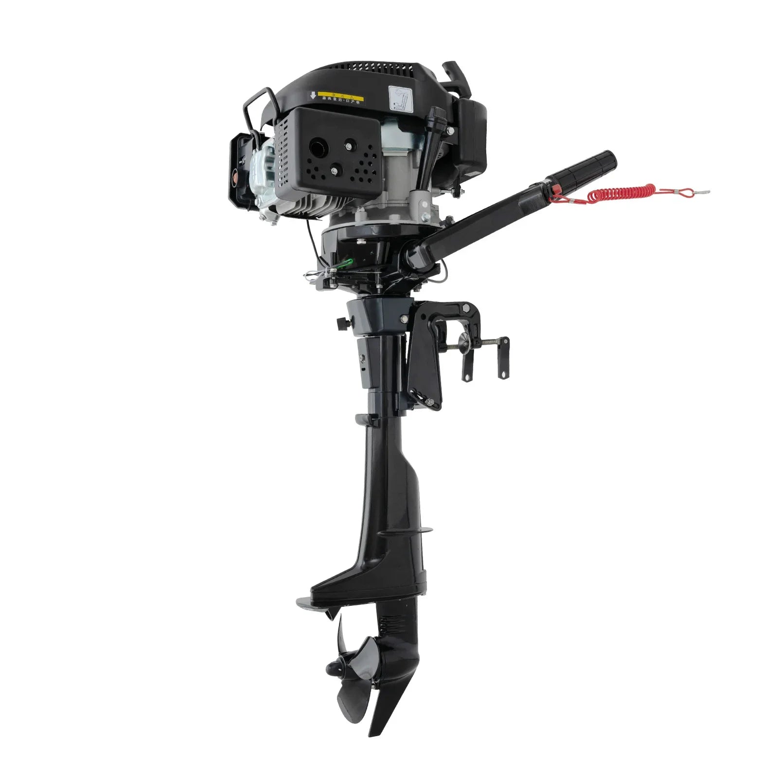 NEW 4-Stroke 6HP Outboard Motor Short Shaft Fishing Boat Engine, Heavy Duty Outboard with CDI and Water Cooling System