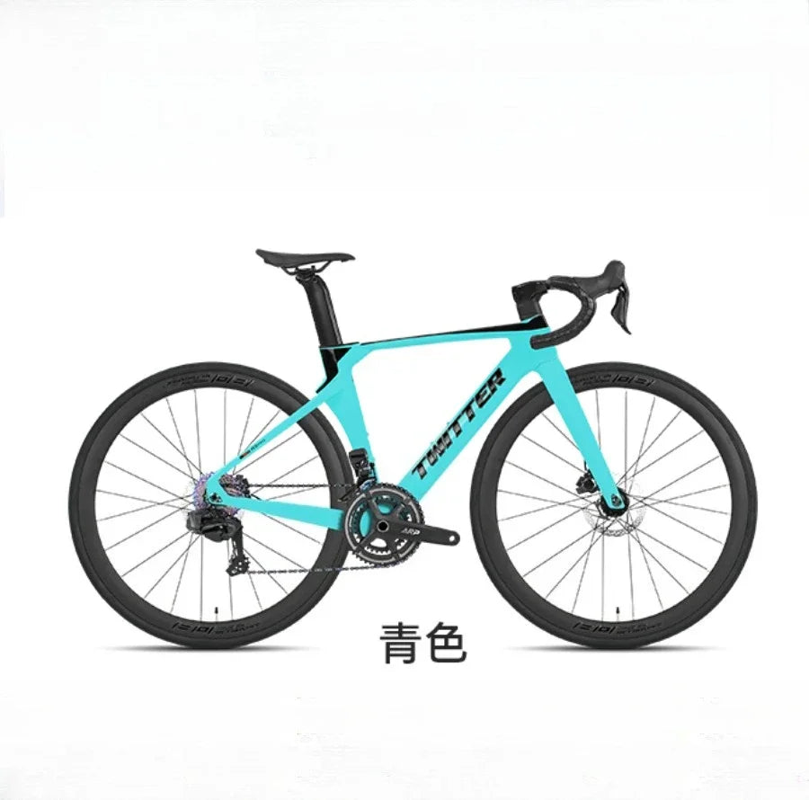 TWITTER R5Pro Carbon Fiber Road Bike – T800 Frame, EDS-TX7100 24-Speed Electronic Transmission