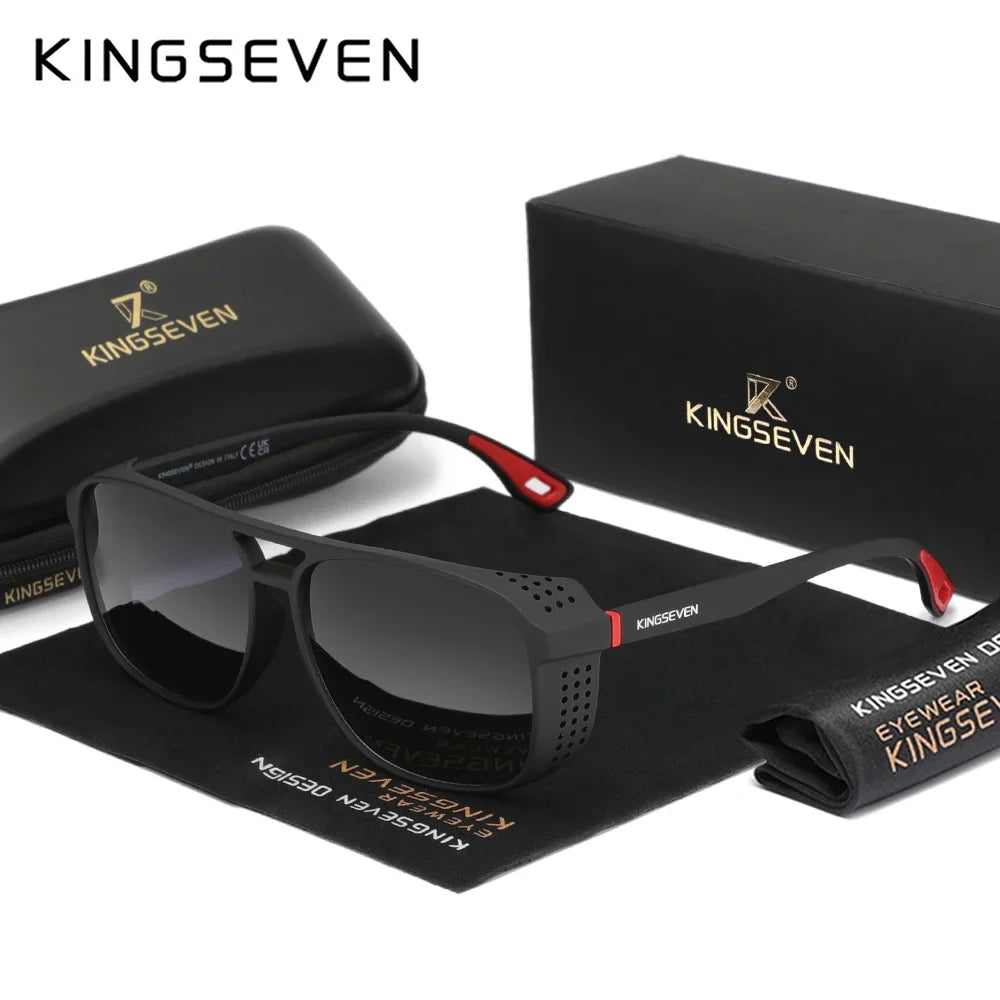 KINGSEVEN Fashion Large Frame Polarized Sunglasses – UV400 Vintage Style