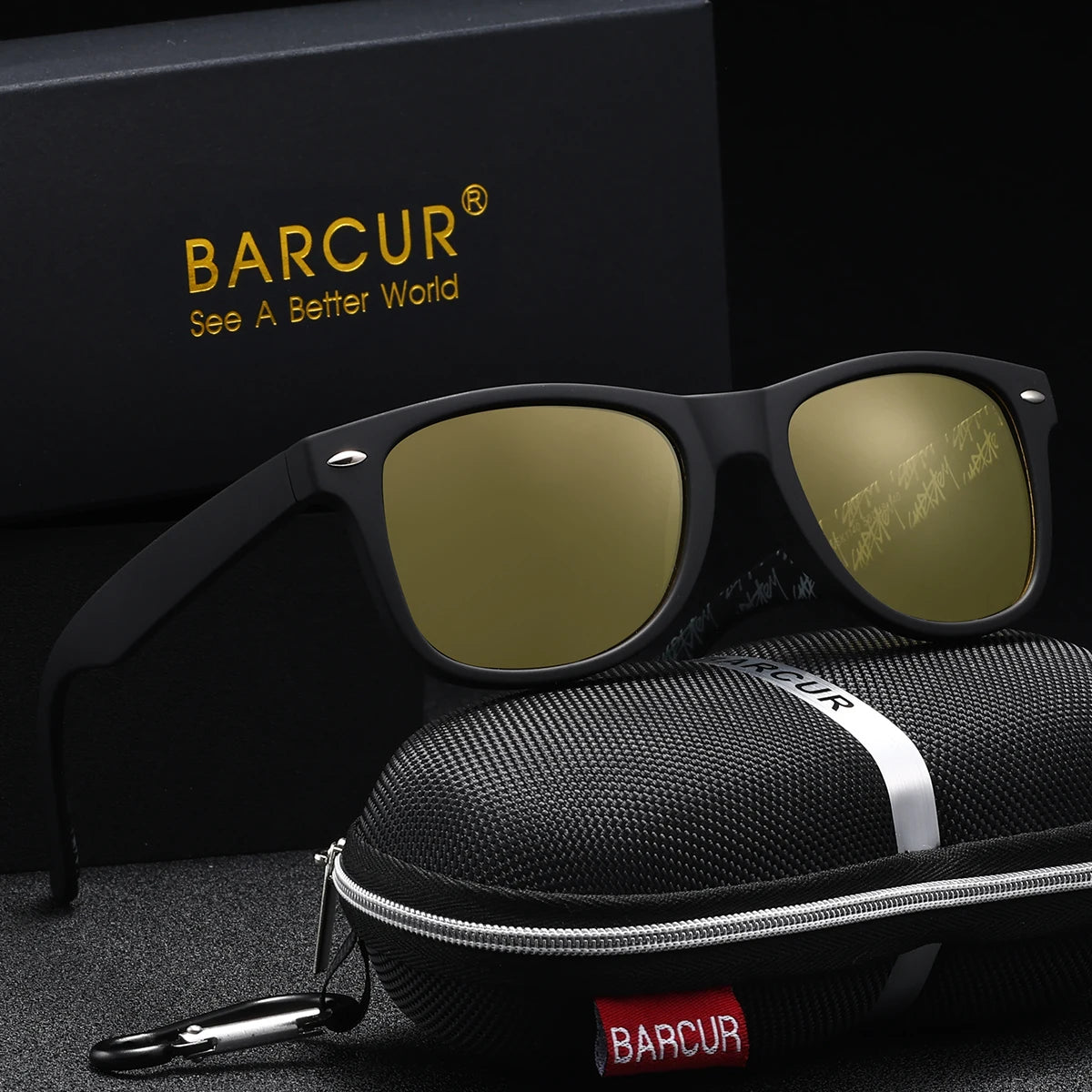 BARCUR Sports Polarized Sunglasses – UV400 Oval PC Frame for Men & Women