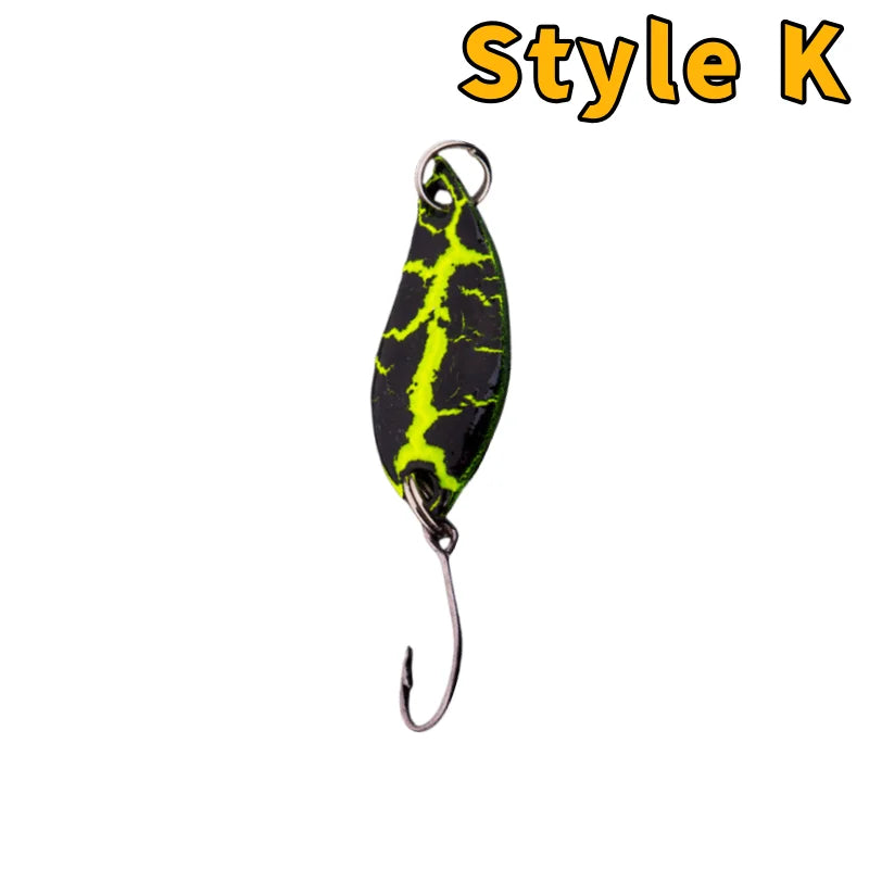 Trout Bait Metal Spoon Fishing Lure Wobbler Jigging Tackle Accessories Multi-color Long-casting Lure Bait